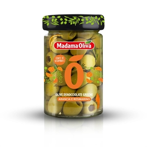 OLIVE VERDI DENOCCIOLATE GRECHE ARANCIA E ROSMARINO
