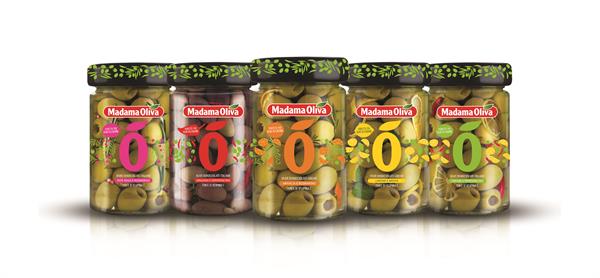 GREEK PITTED GREEN OLIVES - ORANGE AND ROSEMARY