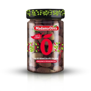 ITALIAN PITTED OLIVES - OREGANO AND CHILI PEPPER