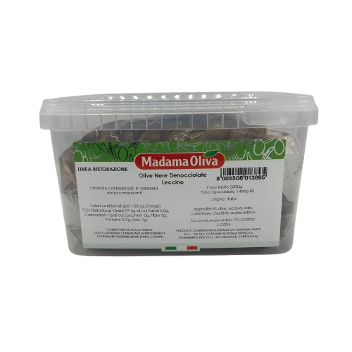 OLIVE NERE DENOCCIOLATE LECCINO KG 1.4