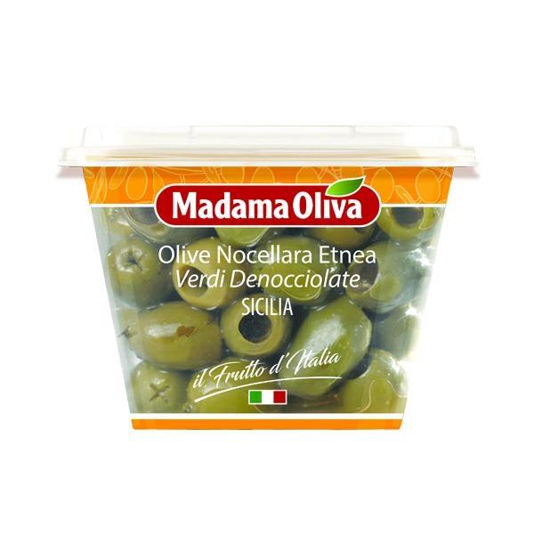 PITTED GREEN NOCELLARA ETNEA OLIVES
