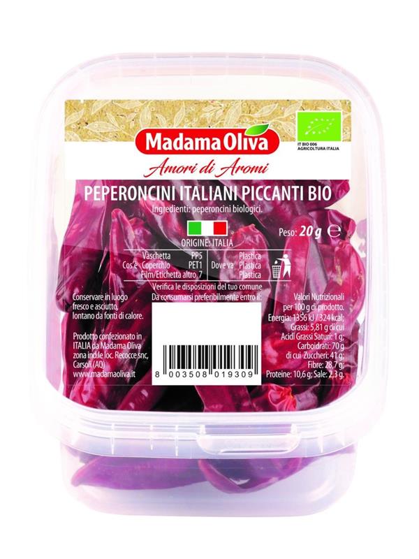 PEPERONCINI SECCHI PICCANTI BIO