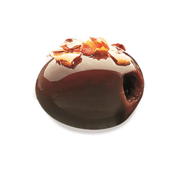 SEASONED PITTED LECCINO BLACK OLIVES