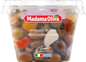 ANTIPASTO DI OLIVE DENOCCIOLATE CONDITE GR 250