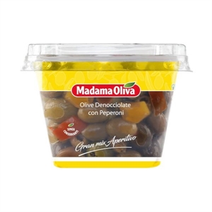 OLIVE DENOCCIOLATE CON PEPERONE - Granmix Aperitivo